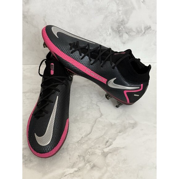 Nike Phantom GT Elite DF FG Soccer Cleats Black Pink CW6589-006 Men’s Size 13 US main image 3